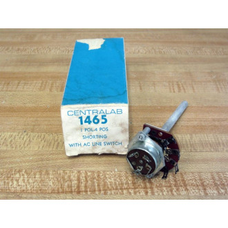 Centralab 1465 Shorting Switch 1P 4-Pos.