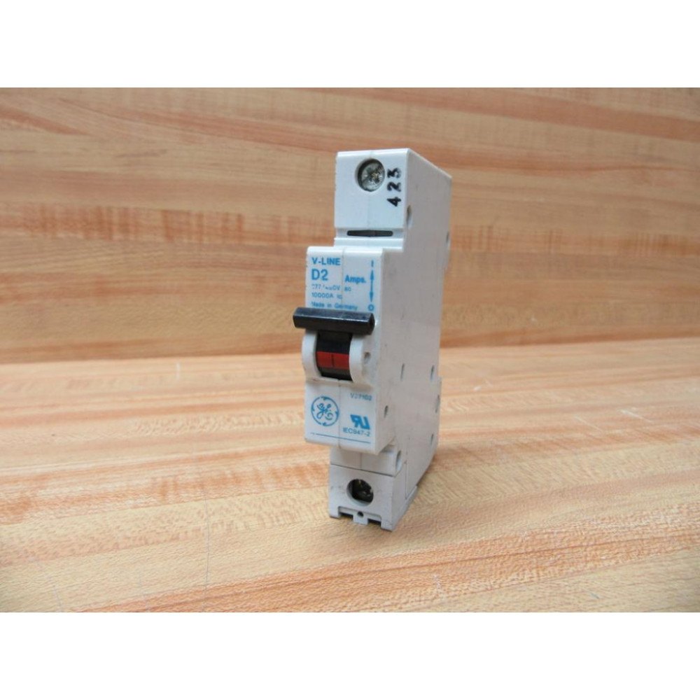 General Electric V37102 V-Line D2 Circuit Breaker 2Amp GE - Used