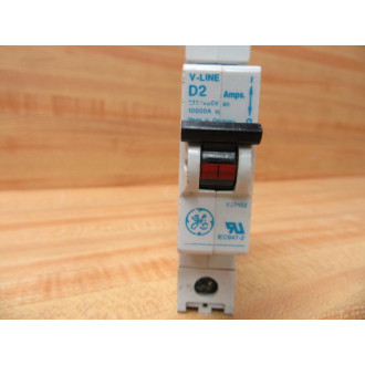 General Electric V37102 V-Line D2 Circuit Breaker 2Amp GE - Used