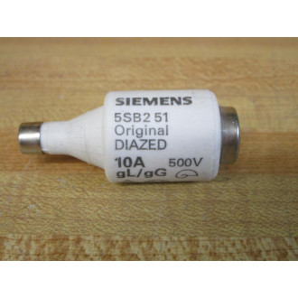 Siemens 5SB2 51 10A Diazed Fuse 5SB251 (Pack of 4) - New No Box