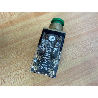 Allen Bradley 800M-XAK Contact Block 800MXAK WGreen Button (Pack of 3) - Used