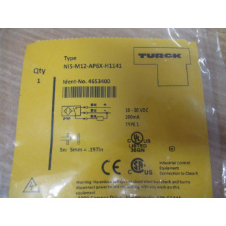 Turck NI5-M12-AP6X-H1141 Inductive Sensor 4653400
