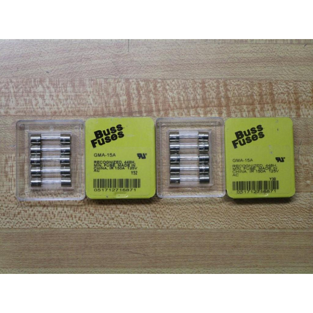 Buss GMA-15A Bussmann Fuse Cross Ref 1CJ37 (Pack of 10)