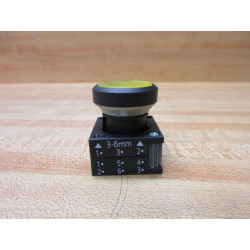 Siemens 3SB3001-0AA31 Furnas Illuminated Yellow Push Button WBase - New No Box