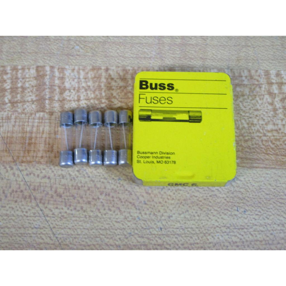 Bussmann GMC 6 Cooper 6A Fuse GMC6 (Pack of 5)