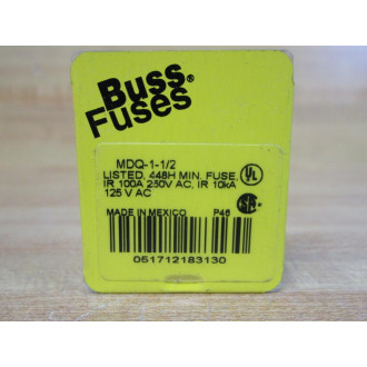 Bussmann MDQ-1-12 Buss 1.5A Fuse MDQ112 (Pack of 5)