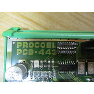 Procoel PCB-443 Circuit Board PCB443 WO DIN Rail Clips - Used