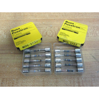 Bussmann MDL 132 Fuse WSpring Filament MDL132 (Pack of 10)