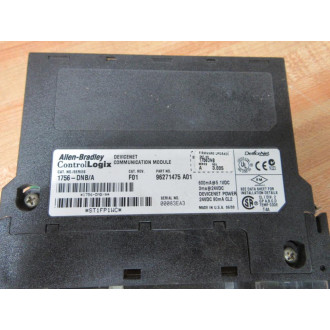 Allen Bradley 1756-DNB Module 1756DNB Ser. A Rev. F01 WO Door - Used
