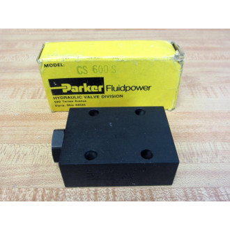 Parker CS 600 S Check Valve CS600S