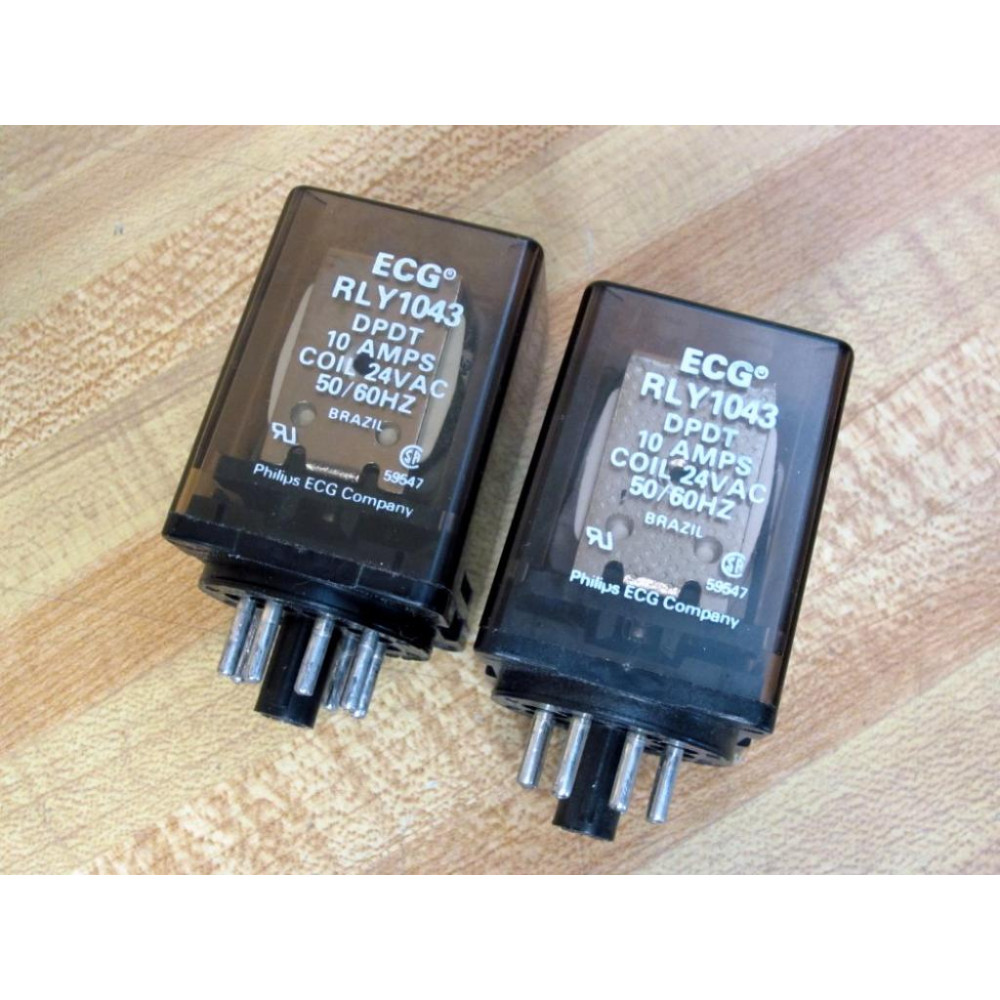 Philips ECG RLY1043-24V AC Relay RLY1043-24VAC - Used