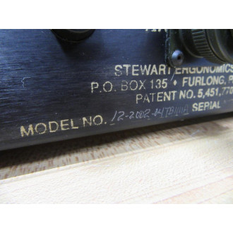 Stewart Ergonomics E12-2002-04 Two Hand Control 12200204 WCables - Used