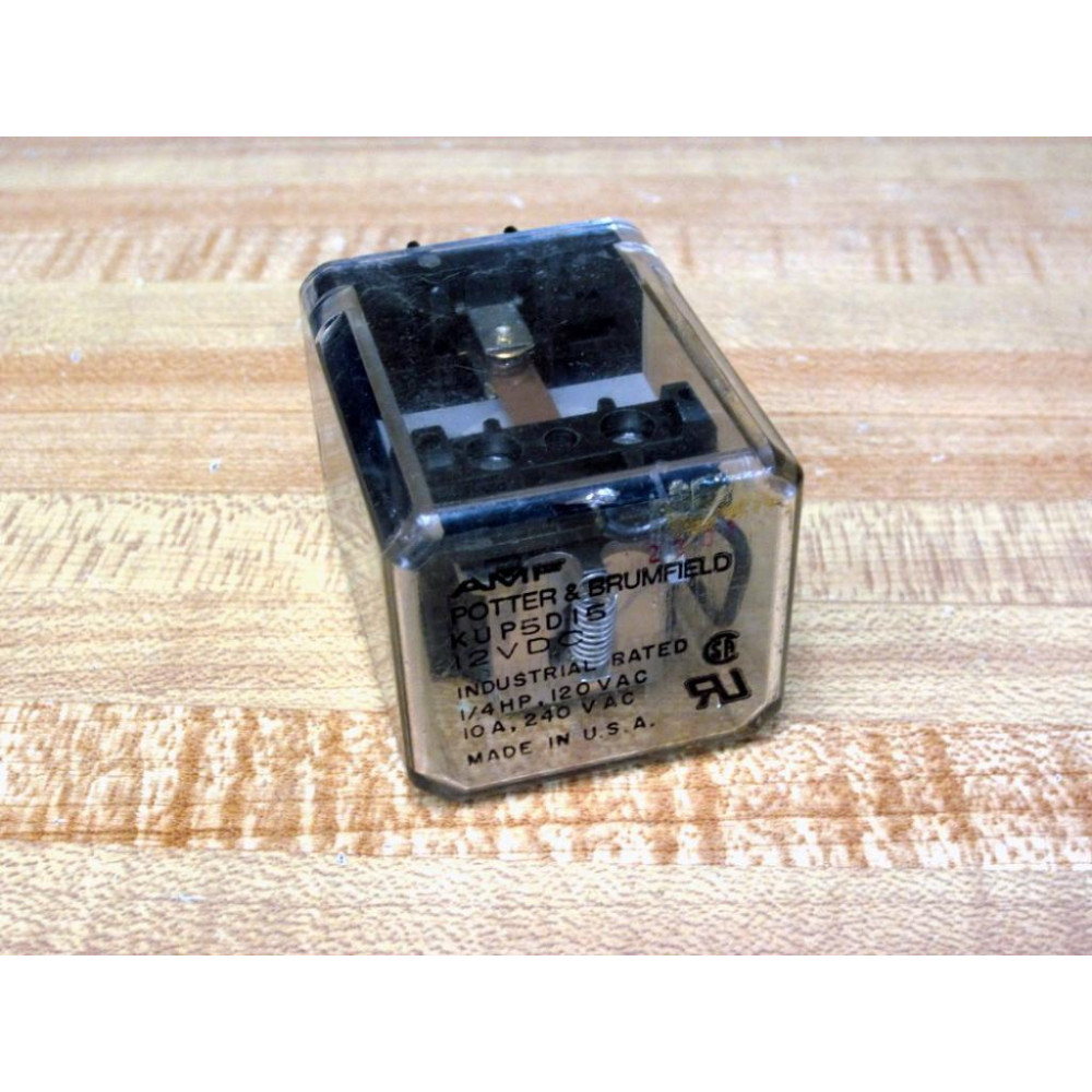 Potter & Brumfield KUP-5D15-12V DC Relay KUP-5D15-12VDC - Used