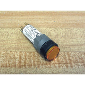 Allen Bradley 800A-M Pushbutton 800AM Square Amber Lens Series B - Used