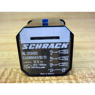 Schrack RL 373012 Relay RL373012 CADBN14D1012 - Used