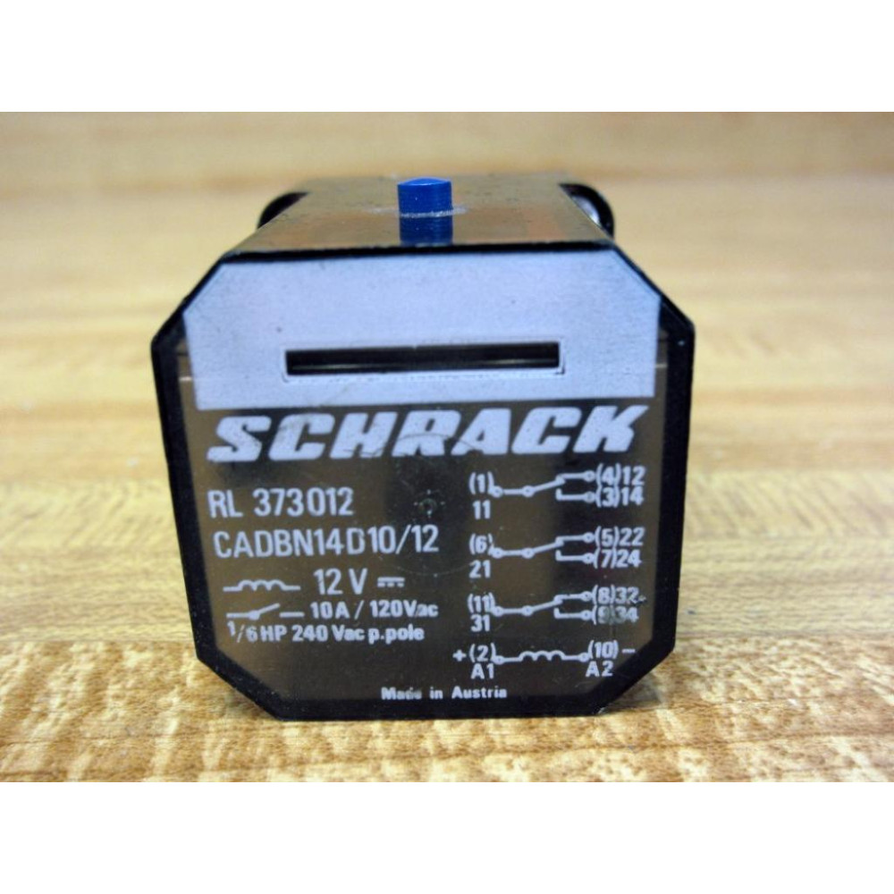 Schrack RL 373012 Relay RL373012 CADBN14D1012 - Used
