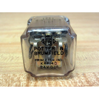 Potter & Brumfield KRP14D24V DC Relay KRP14D-24VDC - Used