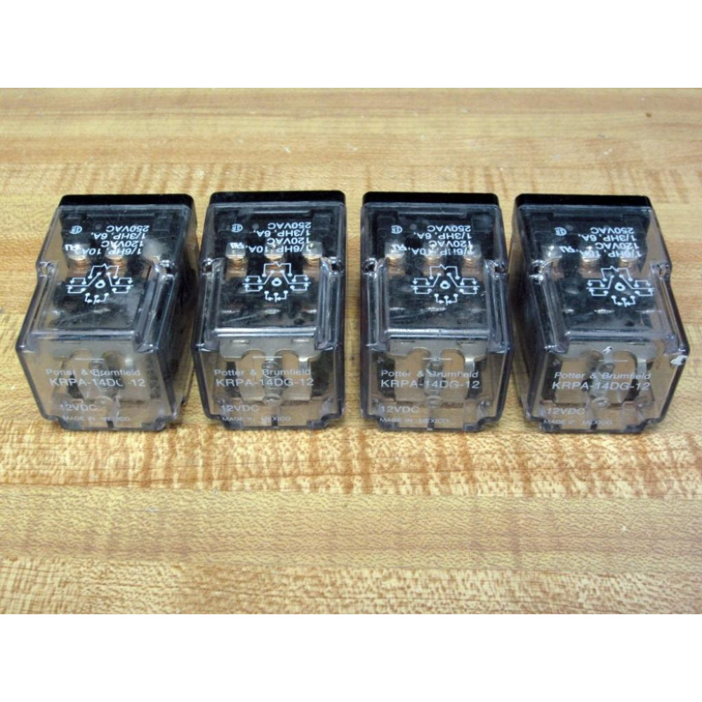 Potter & Brumfield KRPA-14DG-12V Relay KRPA-14DG-12 - Used