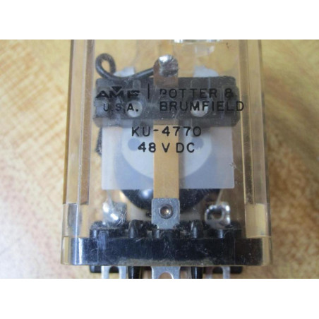 Potter & Brumfield KU-4770 AMP Relay KU4770 - Used