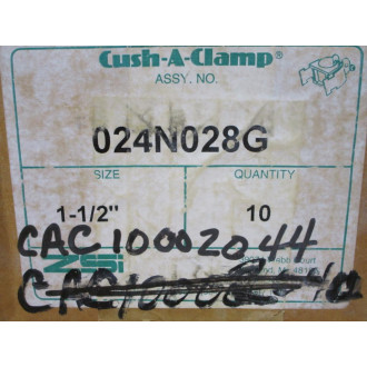 Cush-A-Clamp 024N028G Cushioned Clamp Assy. 1-34-028 (Pack of 10)
