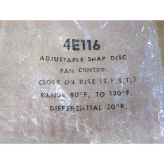White-Rodgers 4E116 Emerson Fan Control Switch