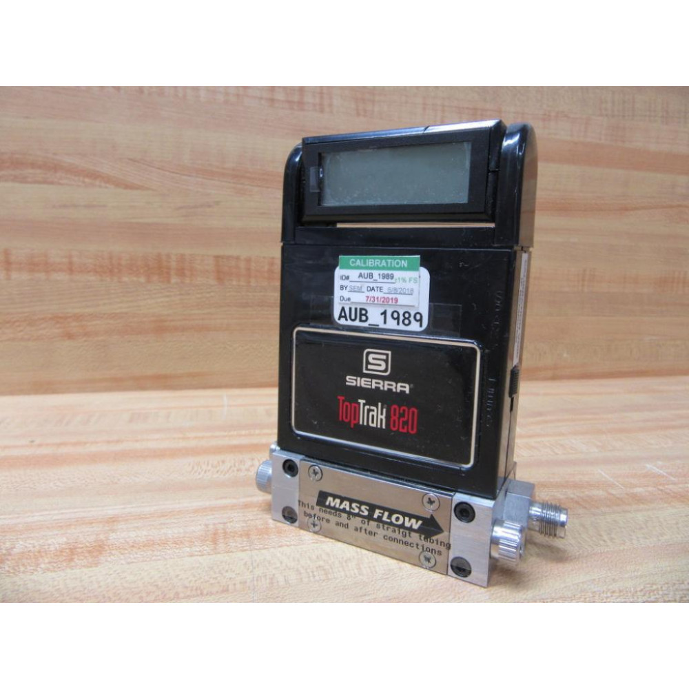 Sierra 822S-L-2-OV1-PV1-V1-HPSCR 2700 Mass Flow Meter 0-100 SCCM 150PSI - Used Sierra 822S-L-2-OV1-PV1-V1-HPSCR 2700 Mass Flow Meter 0-100 SCCM 150PSI - Used