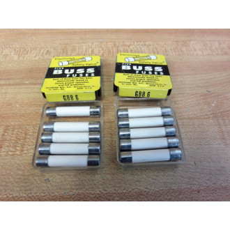 Buss GBB-6 Bussmann Fuse GBB6 White (Pack of 10)