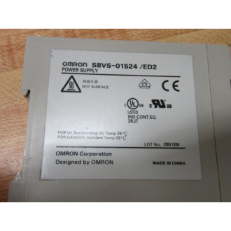 Omron S8VS-01524ED2 Power Supply S8VS01524ED2 - New No Box