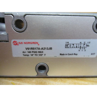 Norgren V61R517A-A213JB Solenoid Valve V61R517AA213JB - New No Box