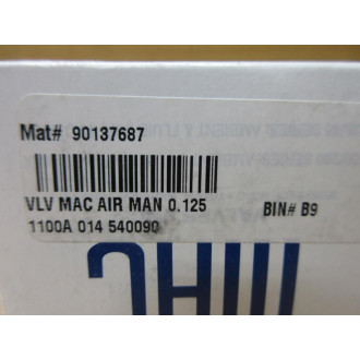 Mac Valves 1100A-014 Valve BA-01046-1