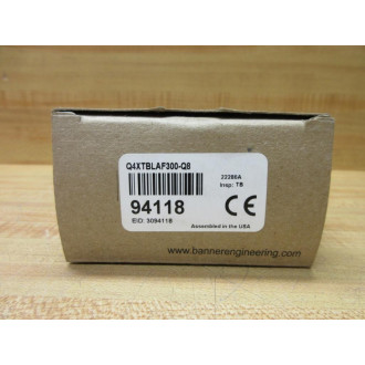 Banner Engineering Q4XTBLAF300-Q8 Photoelectric Sensor 94118