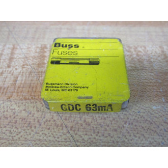 Bussmann GDC-63mA Fuse GDC63mA (Pack of 5)