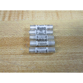 Bussmann GDA 50MA Buss Fuse GDA50MA (Pack of 5) - New No Box