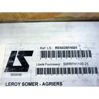 SIR RFH 1100 25RJ Braking Resistor RFH110025RJ