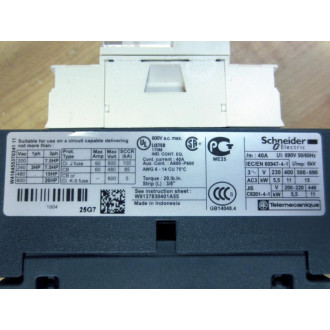 Telemecanique LC1-D25-G7 Contactor LC1D25G7