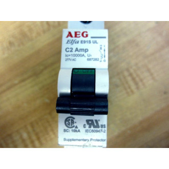 AEG E91SULC02 1P Circuit Breaker Elfa E91S UL C2 Amp