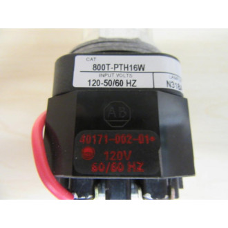 Allen Bradley 800T-PTH16W Push Button Switch W40171-002-01 - New No Box