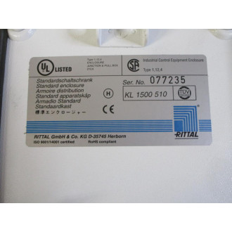 Rittal KL 1500 510 Enclosure 1500510 W Beacon - Used