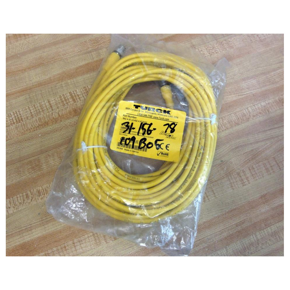 Turck RKC 4.4T-13-RSC 4.4TS101 Actuator and Sensor Cable 100004987