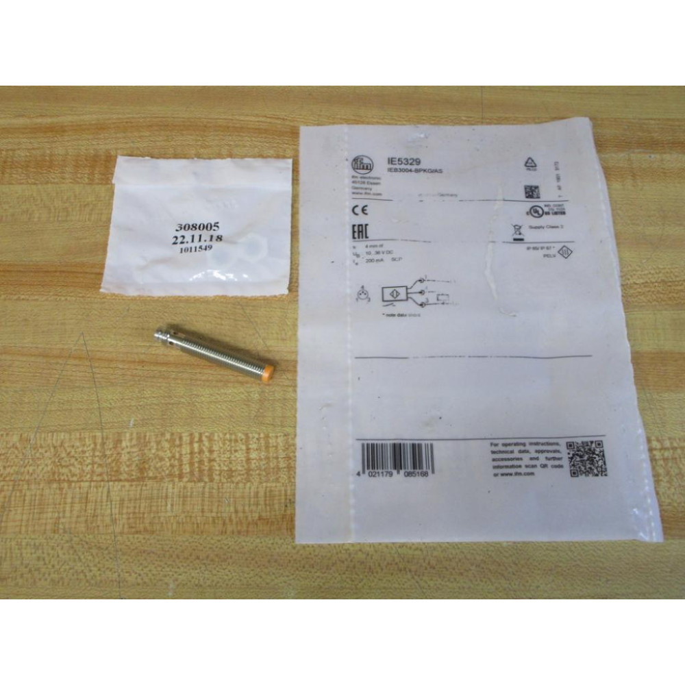 IFM Efector IE5329 Inductive Sensor IEB3004-BPKGAS IFM Efector IE5329 Inductive Sensor IEB3004-BPKGAS