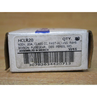 Edison HCLR20 Fusegear 20A Fuse (Pack of 7)