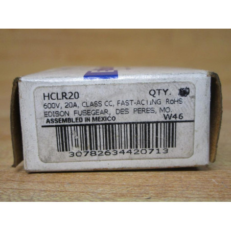 Edison HCLR20 Fusegear Fuse (Pack of 7)