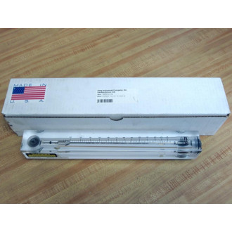 King Instrument 75202107C03 Panel Mount Acrylic Block Rotameter