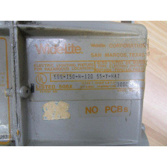 WideLite EGS-150-H-120 55-Y-HAZ Fixture WBallast EGS-150-H-120 - Used