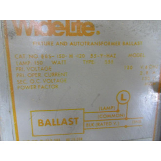 WideLite EGS-150-H-120 55-Y-HAZ Fixture WBallast EGS-150-H-120 - Used