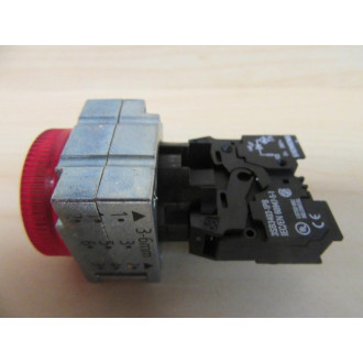 Siemens 3SB3644-6BA20-0CC0 Pilot Light Assembly wBase