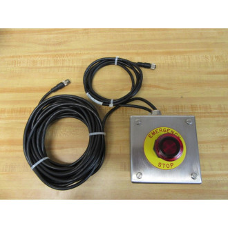 Hoffman E1PBXSS Switch Box W E-Stop & Cables - Used