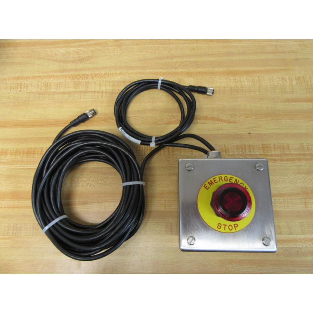 Hoffman E1PBXSS Switch Box W E-Stop & Cables - Used