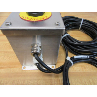 Hoffman E1PBXSS Switch Box W E-Stop & Cables - Used