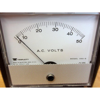 Triplett 330-G AC Voltage Panel Meter 330G